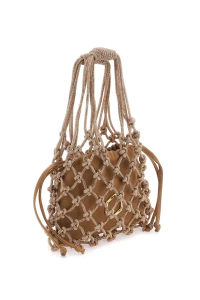 Shop Hibourama Mini Carrie Handbag In Brown
