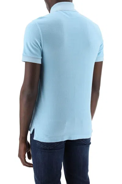 Shop Tom Ford Lightweight Terry Cloth Polo In Light Blue