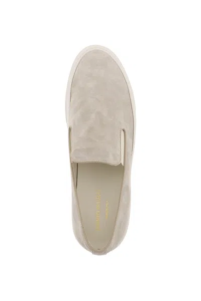 Shop Common Projects Slip On Sneakers In Grey