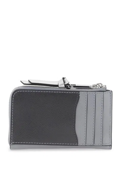 Shop Marc Jacobs The Utility Snapshot Top Zip Multi Wallet In Grey,black