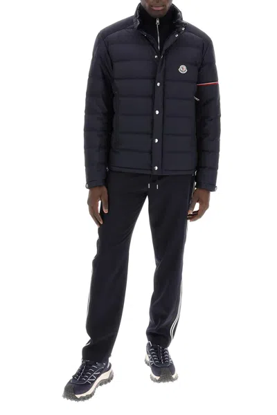 Shop Moncler Sporty Pants With Side Stripes In Blue