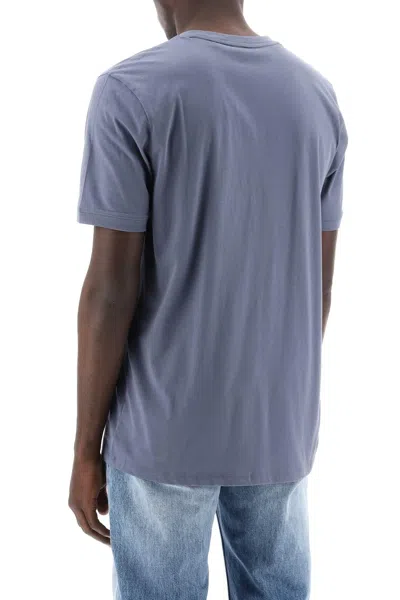 Shop Hugo Diragolino Logo T Shirt In Light Blue