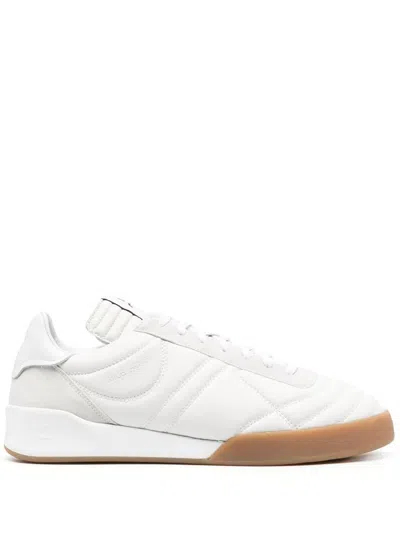 Courrèges Courreges Man Sneakers Off White Size 7 Leather In White