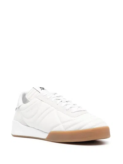Courrèges Courreges Man Sneakers Off White Size 7 Leather In White