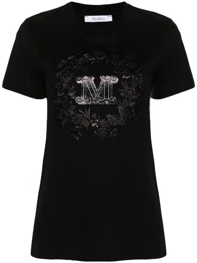 Shop Max Mara T-shirts And Polos Black