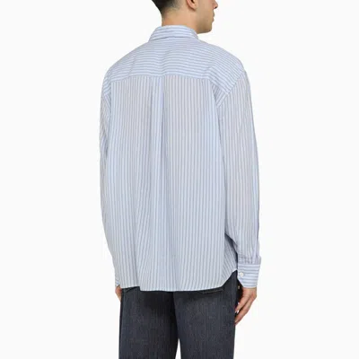 Shop Our Legacy Striped Cotton Shirt In Blue