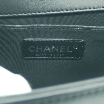 Pre-owned Chanel Boy Black Leather Shopper Bag ()