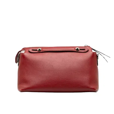 Shop Fendi Chameleon Red Leather Shoulder Bag ()