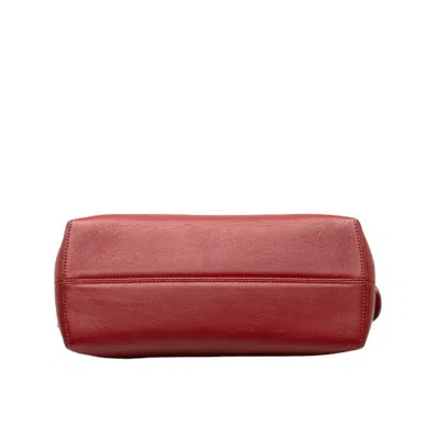 Shop Fendi Chameleon Red Leather Shoulder Bag ()