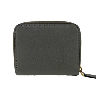 Shop Fendi Grey Leather Wallet  ()