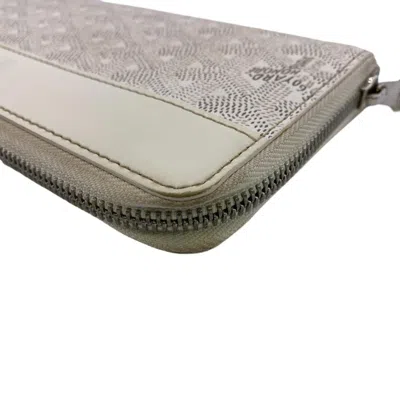 Pre-owned Goyard Matignon White Leather Wallet  ()