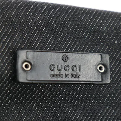 Shop Gucci -- Black Denim - Jeans Clutch Bag ()