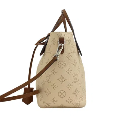 Pre-owned Louis Vuitton Mahina Beige Leather Tote Bag ()