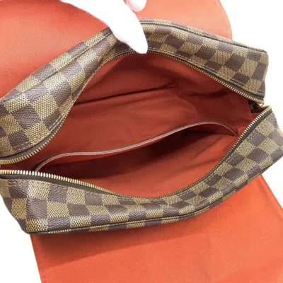 Pre-owned Louis Vuitton Naviglio Brown Canvas Shopper Bag ()