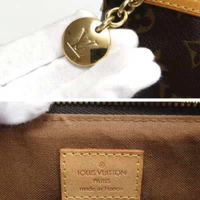 Pre-owned Louis Vuitton Palermo Brown Canvas Shoulder Bag ()