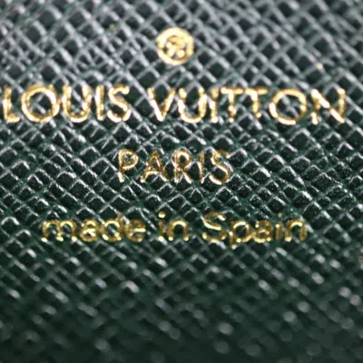 Pre-owned Louis Vuitton Pochette Green Leather Clutch Bag ()