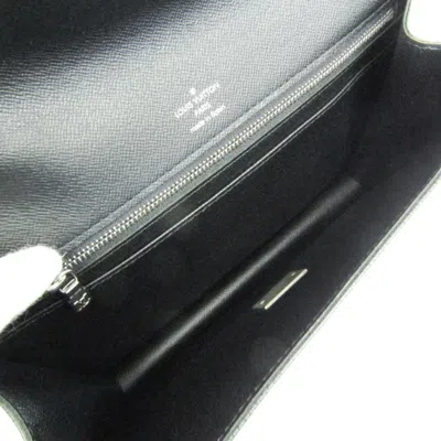 Pre-owned Louis Vuitton Selenga Black Leather Clutch Bag ()