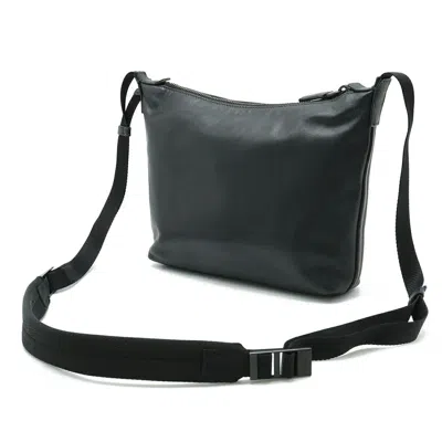 Shop Prada Black Leather Shopper Bag ()