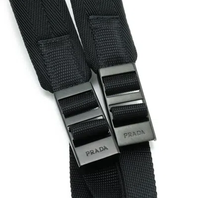 Shop Prada Black Leather Shopper Bag ()