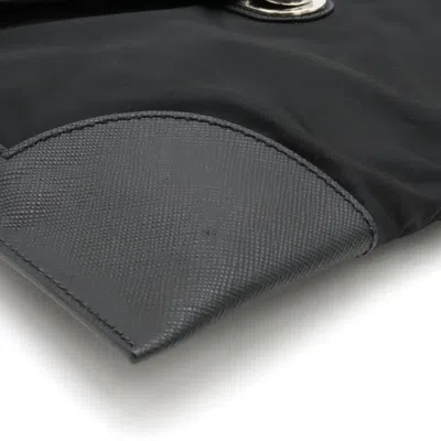 Shop Prada Black Synthetic Clutch Bag ()