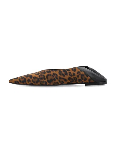 Shop Saint Laurent Nour Slippers In Leopard