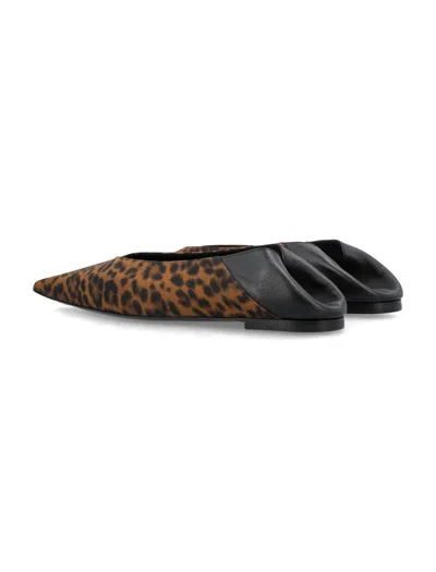 Shop Saint Laurent Nour Slippers In Leopard