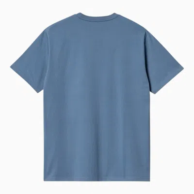 Shop Carhartt Wip Light Blue S/s Pocket T Shirt