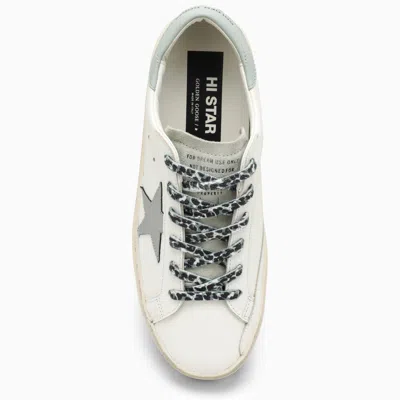 Shop Golden Goose Low Hi Star White Sneakers With Platform