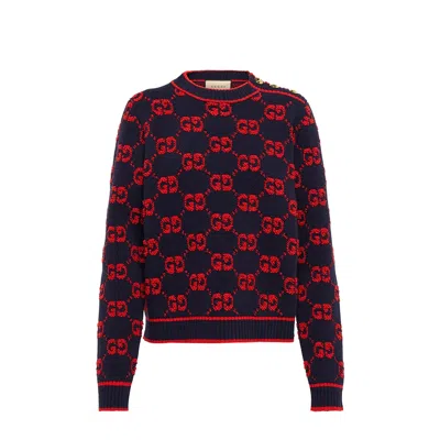 Shop Gucci Gg Wool Bouclé Jacquard Sweater