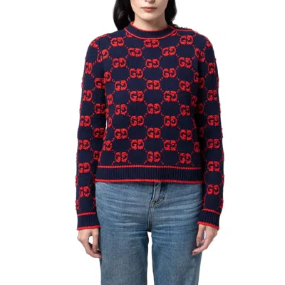 Shop Gucci Gg Wool Bouclé Jacquard Sweater
