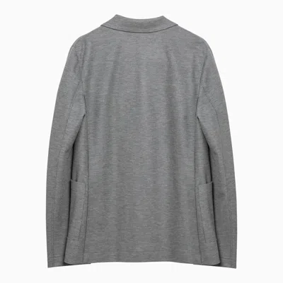 Harris Wharf London Light Grey Single-breasted Cotton Jacket