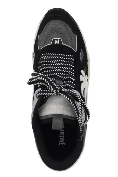 Shop Palm Angels Suede Leather Pa 4 Sneakers With
