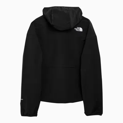 Shop The North Face Black Hooded Jacket With Logo