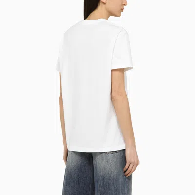 Shop Wardrobe.nyc White Cotton Crew Neck T Shirt