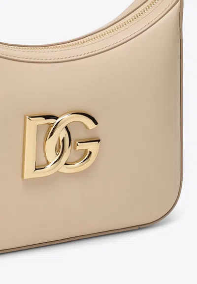 Shop Dolce & Gabbana 3.5 Leather Shoulder Bag In Pink