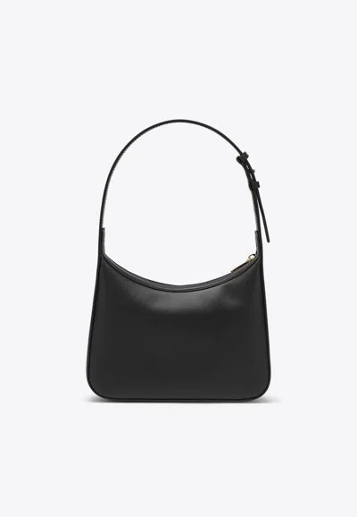 Shop Dolce & Gabbana 3.5 Leather Shoulder Bag In Black