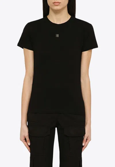 Shop Givenchy 4g Logo Crewneck T-shirt In Black