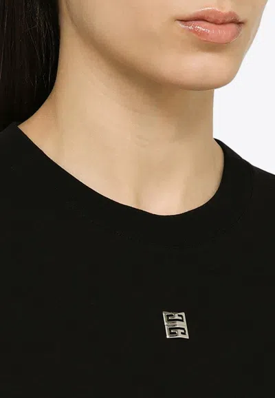 Shop Givenchy 4g Logo Crewneck T-shirt In Black