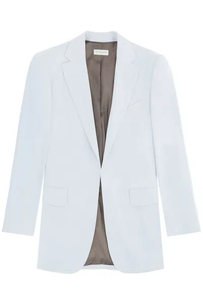 Shop Dries Van Noten 'blur' Oversized Open Blazer Women In Gray