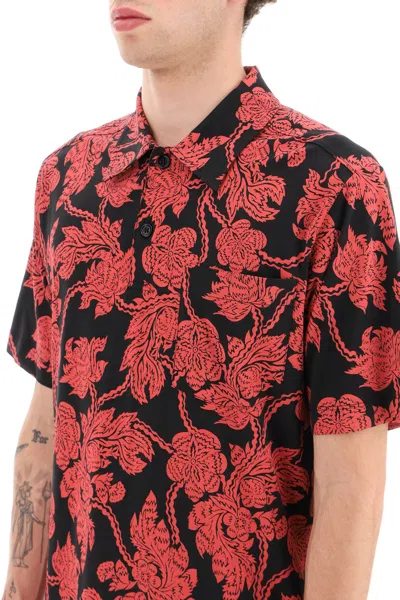 Shop Dries Van Noten All-over Flower Print Polo Shirt Men In Multicolor