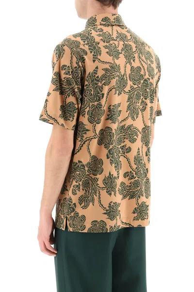 Shop Dries Van Noten All-over Flower Print Polo Shirt Men In Multicolor