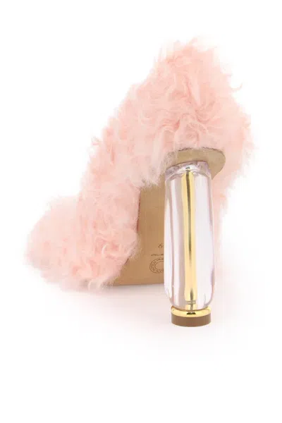 Shop Dries Van Noten Faux Fur Pumps Women In Pink
