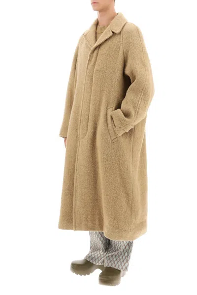 Shop Dries Van Noten Ridley Monochrome Tweed Coat Men In Cream
