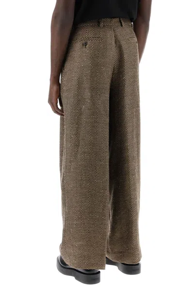 Shop Dries Van Noten Spotted Tweed Trousers For Men In Multicolor