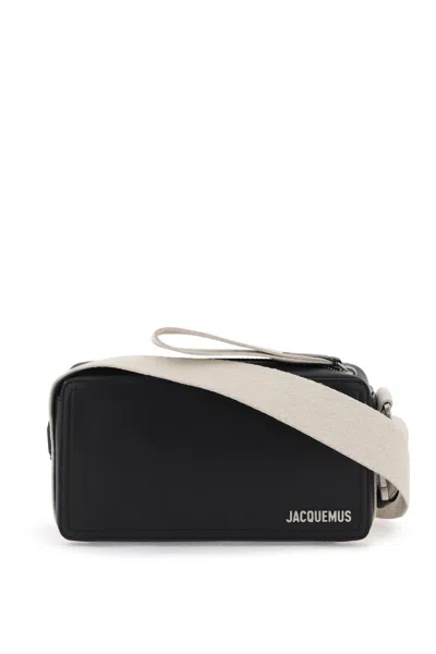 Shop Jacquemus 'le Cuerda Horizontal' Crossbody Bag Men In Black