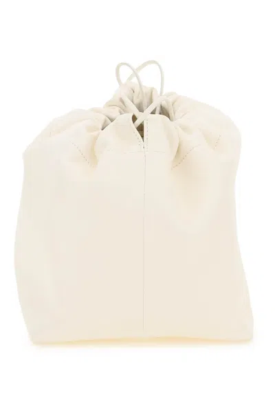 Shop Jil Sander Nappa Leather Bucket Bag Women In White
