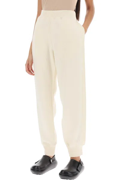 Shop Jil Sander Wool-cotton Sweatpants Women In White