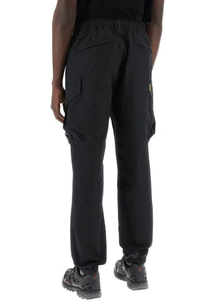 Shop Parajumpers Edmund Cargo Pants In Nylon Poplin Fabric Men In Black