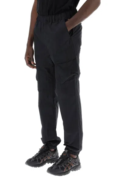 Shop Parajumpers Edmund Cargo Pants In Nylon Poplin Fabric Men In Black