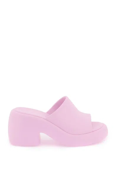 Shop Ferragamo Salvatore  Mules With Chunky Sole Women In Pink